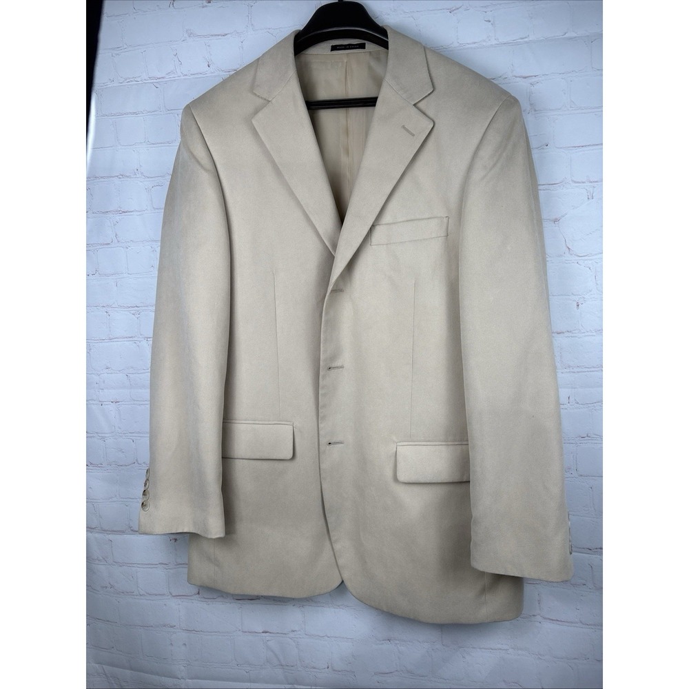 Vintage Statements Polyester Suede Men's Jacket‎ 40r